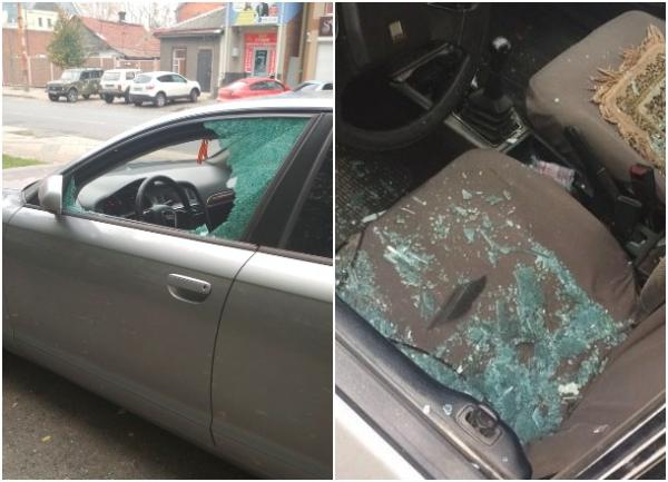 Вандалы разгромили машины в Краснодаре